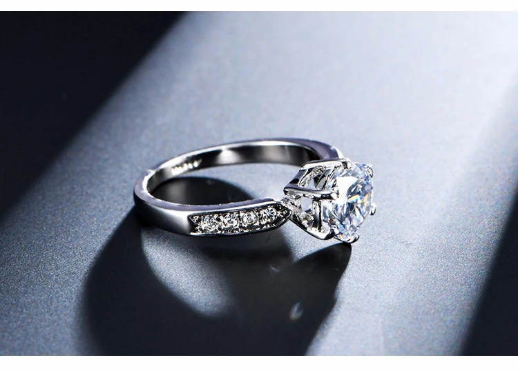 Six-Claw Diamond Ring