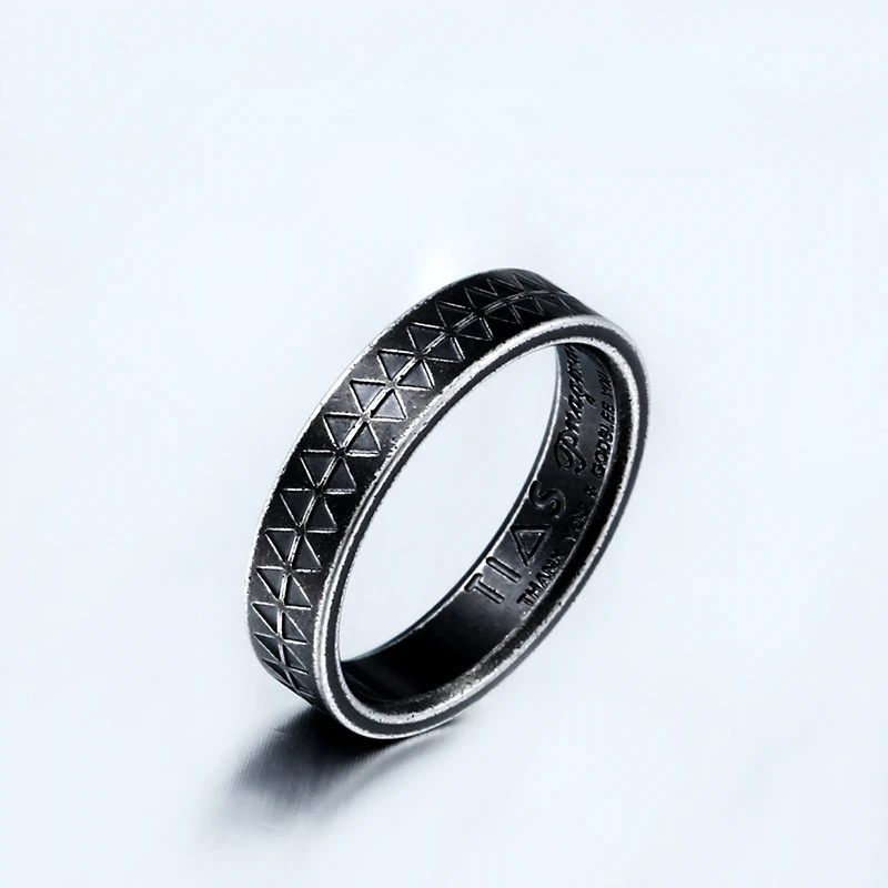 Punk Gothic Titanium Stainless Steel Men's Ring