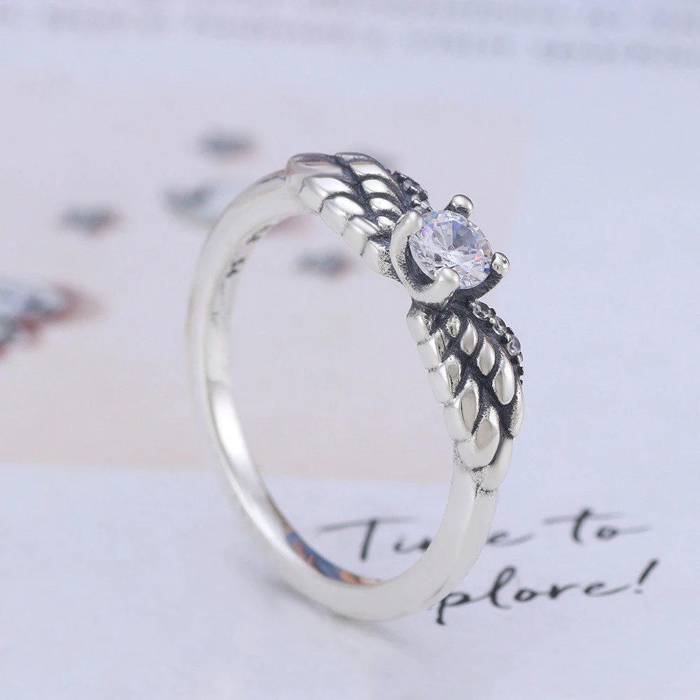 Bright Angel Wings Zircon Ring