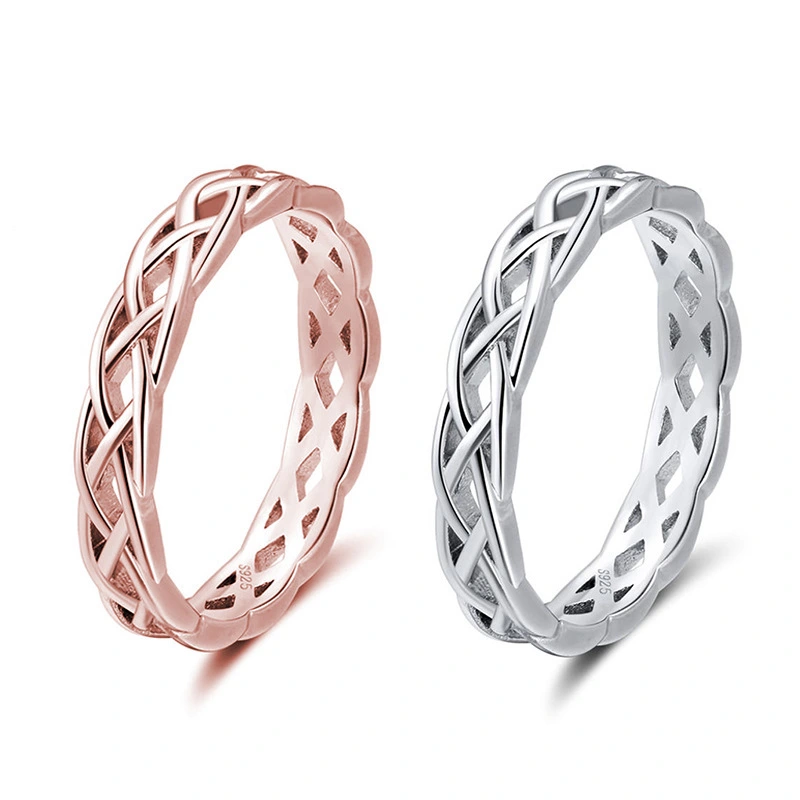 Rose gold skeleton ring