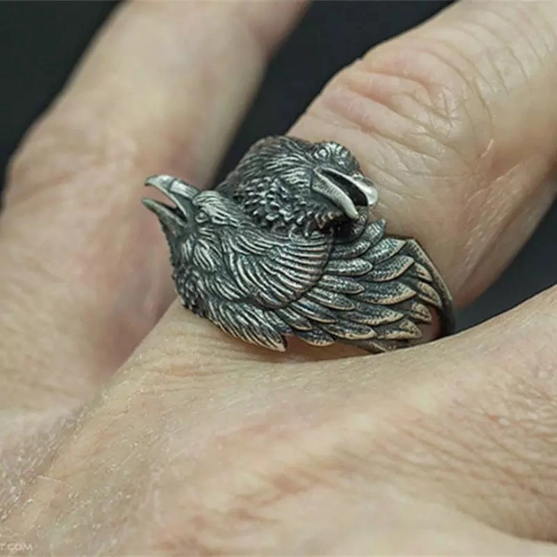 New two black crow rings