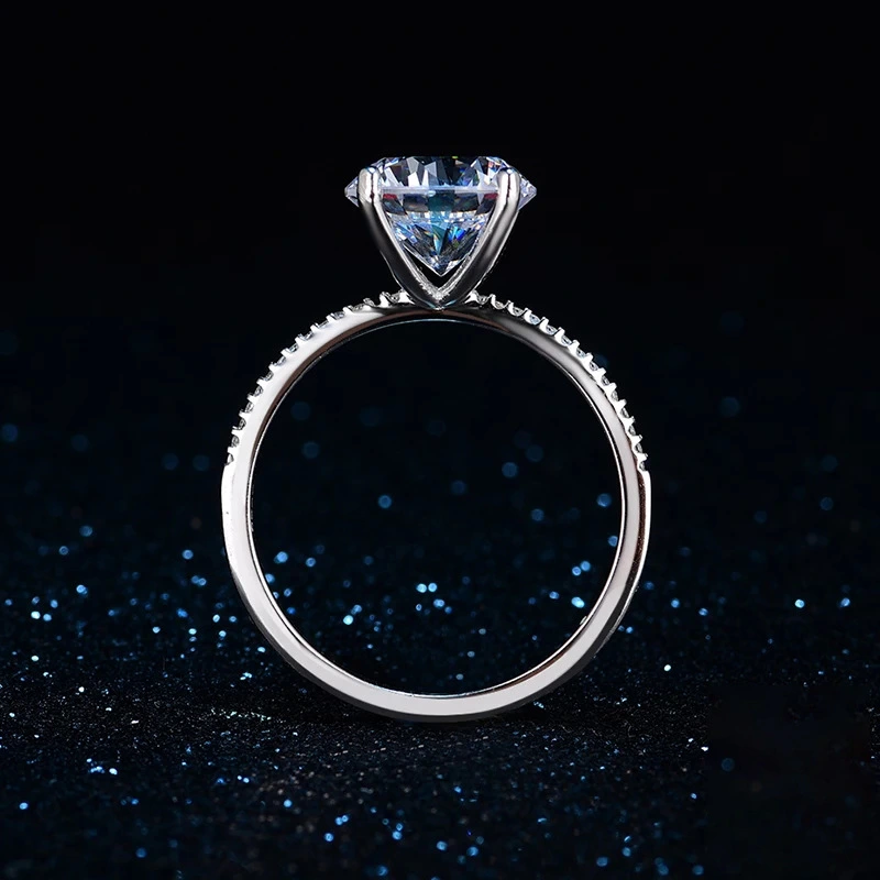 Six prongs 2.75 carat simulation diamond ring
