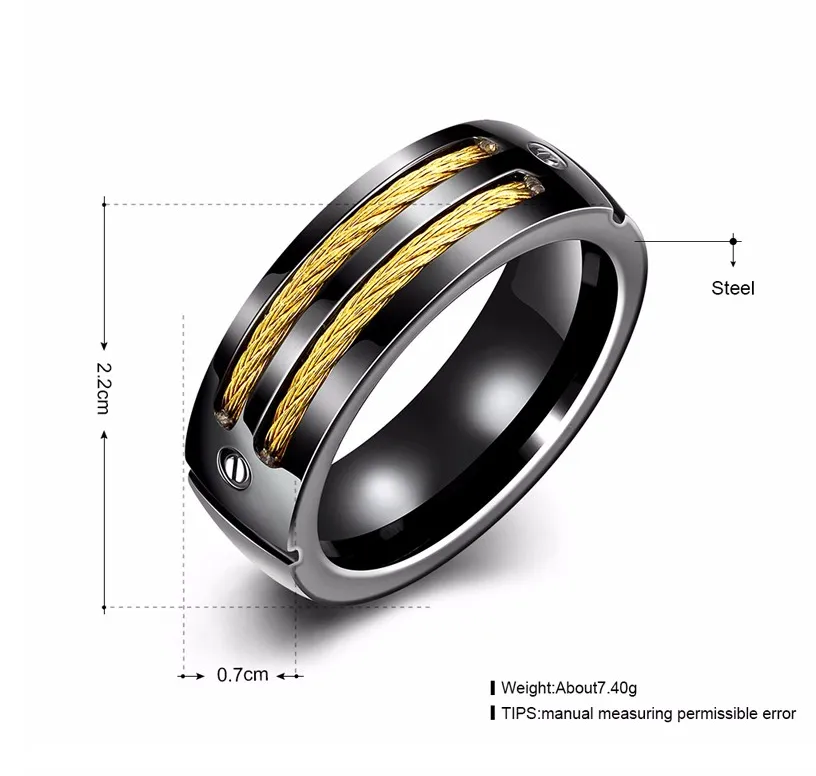 Titanium steel ring