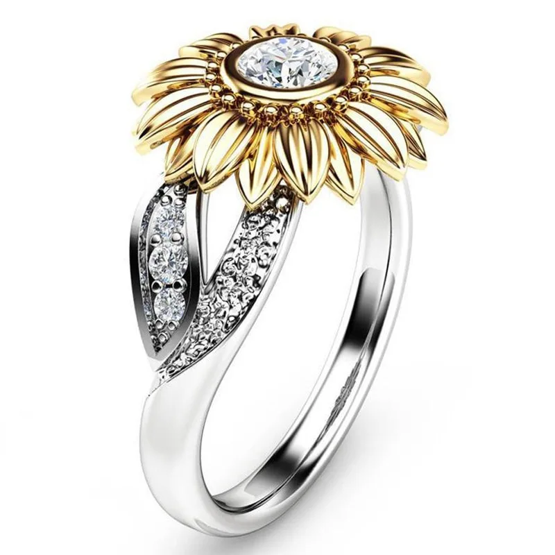 Sunflower Fashion Ring