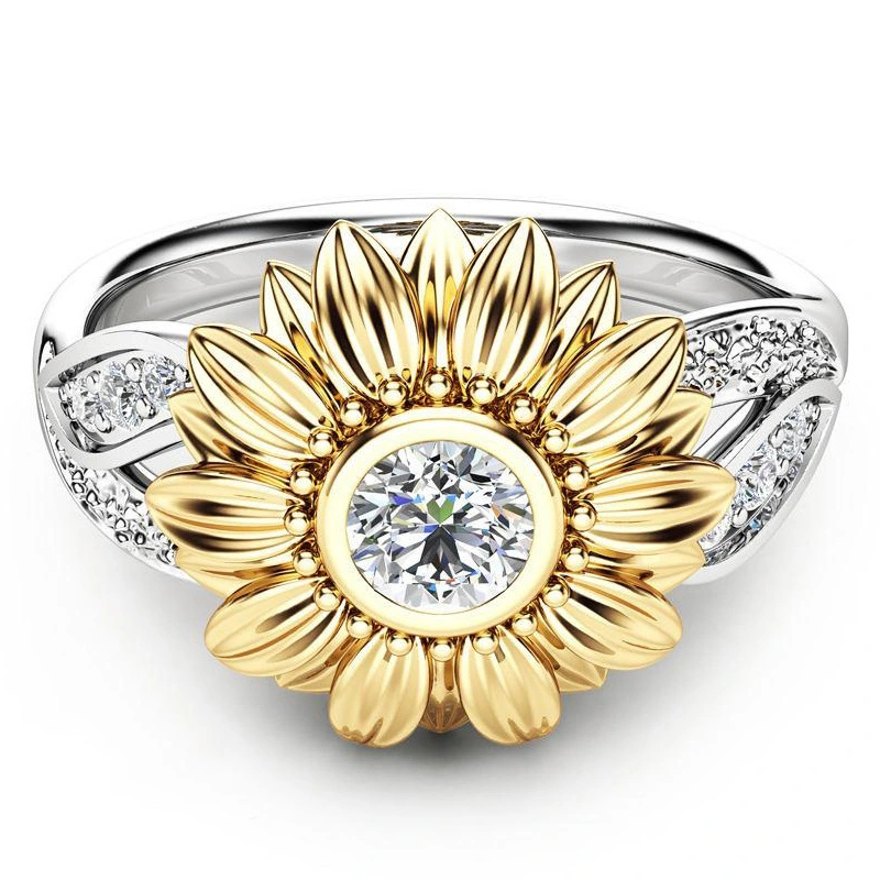 Sunflower Fashion Ring