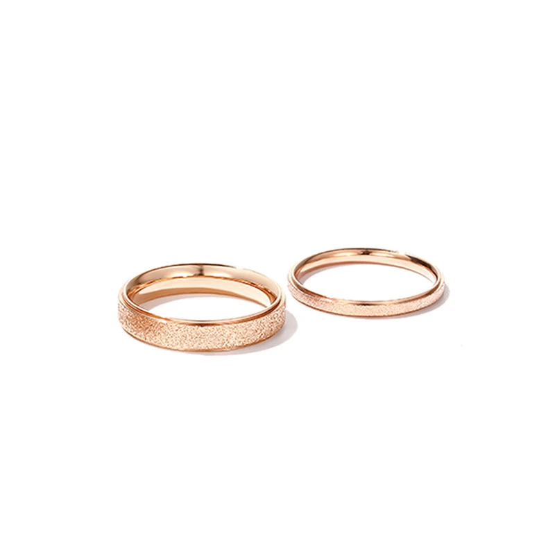 Rose Gold Frosted Ring