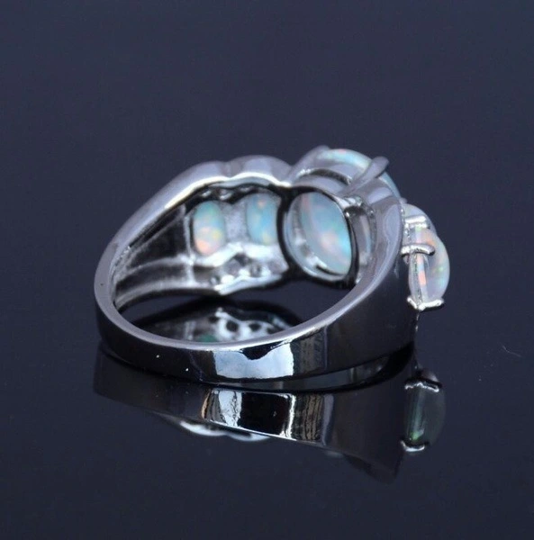 Real Gold Electroplated Opal Ring