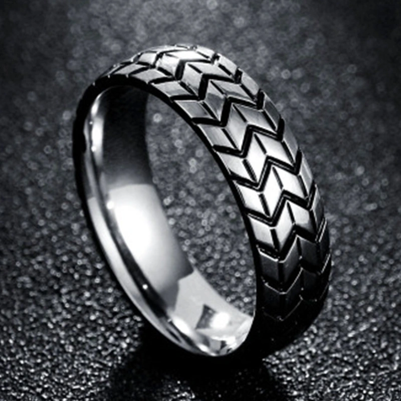 Electroplated Carved Tire Ring