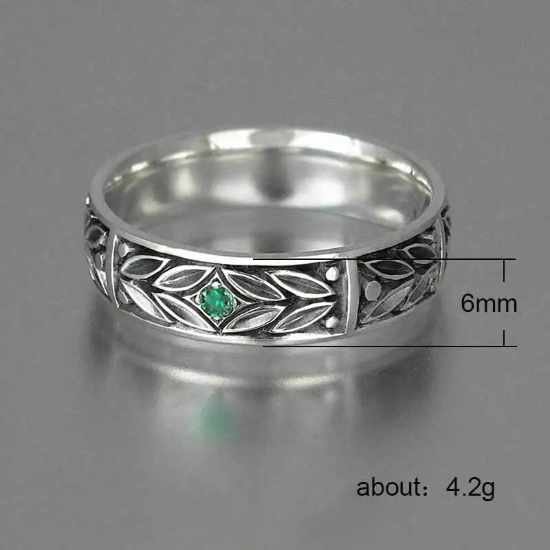 Antique silver-plated ring