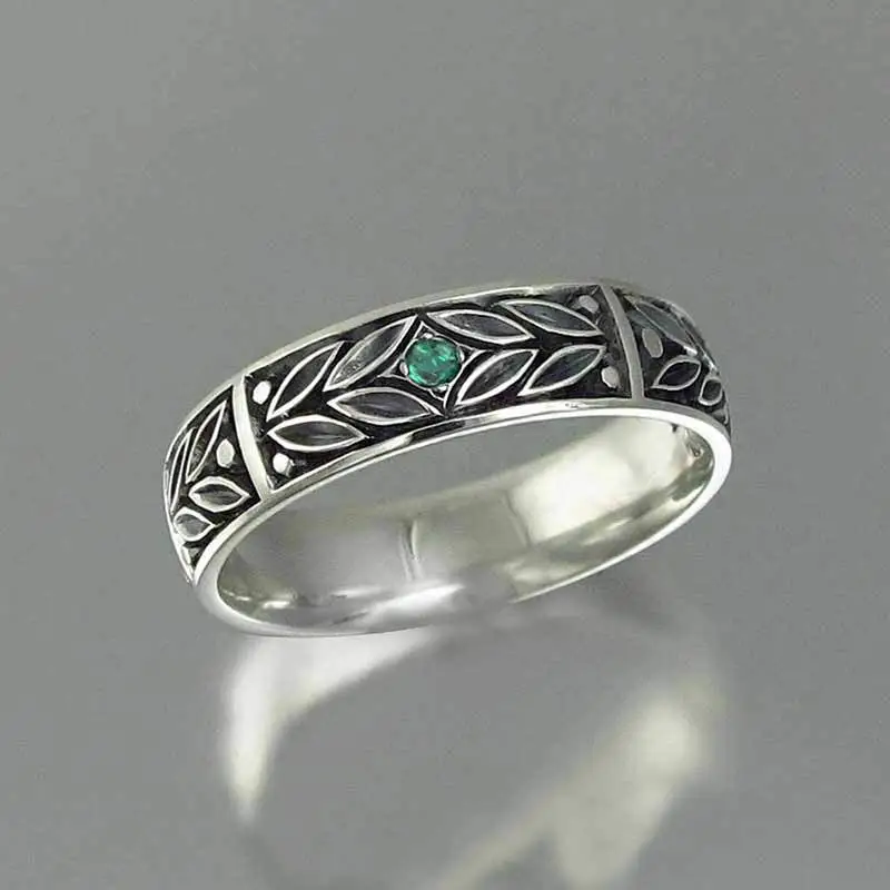 Antique silver-plated ring