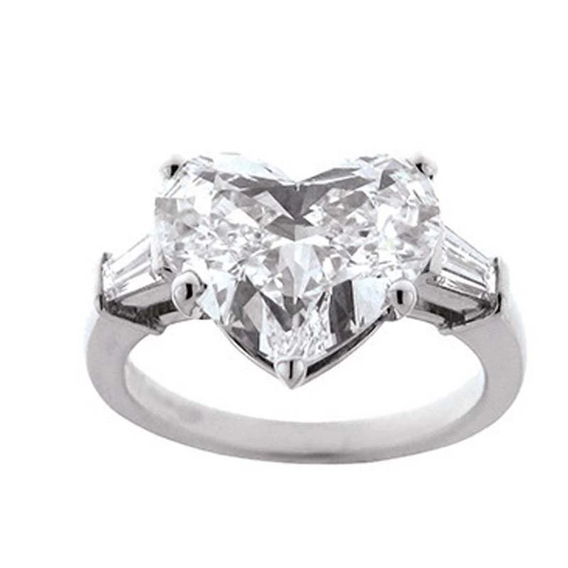 Peach Heart Diamond Ring