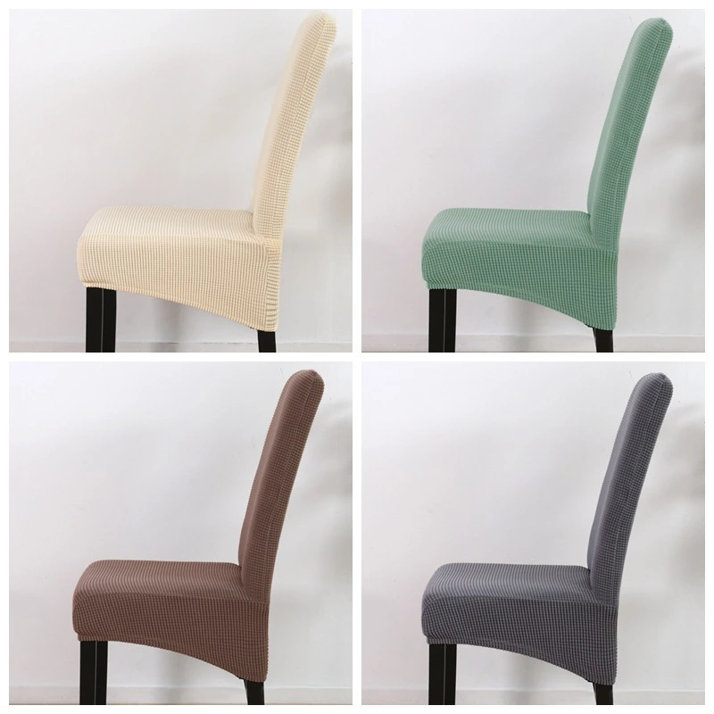 Large slanting knit padded chair cover