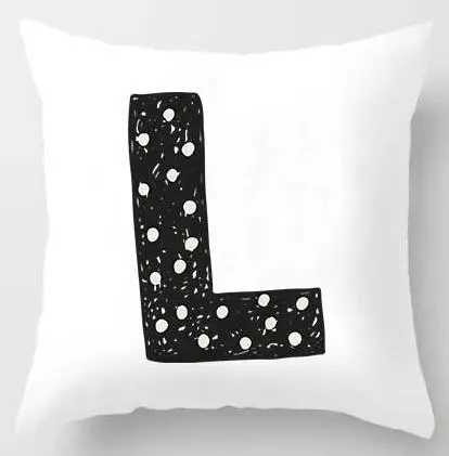 Cute Design Alphabet L Cushion Cover