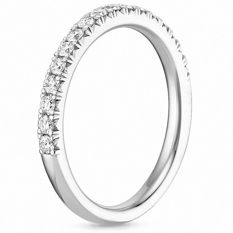 Platinum simulation diamond ring