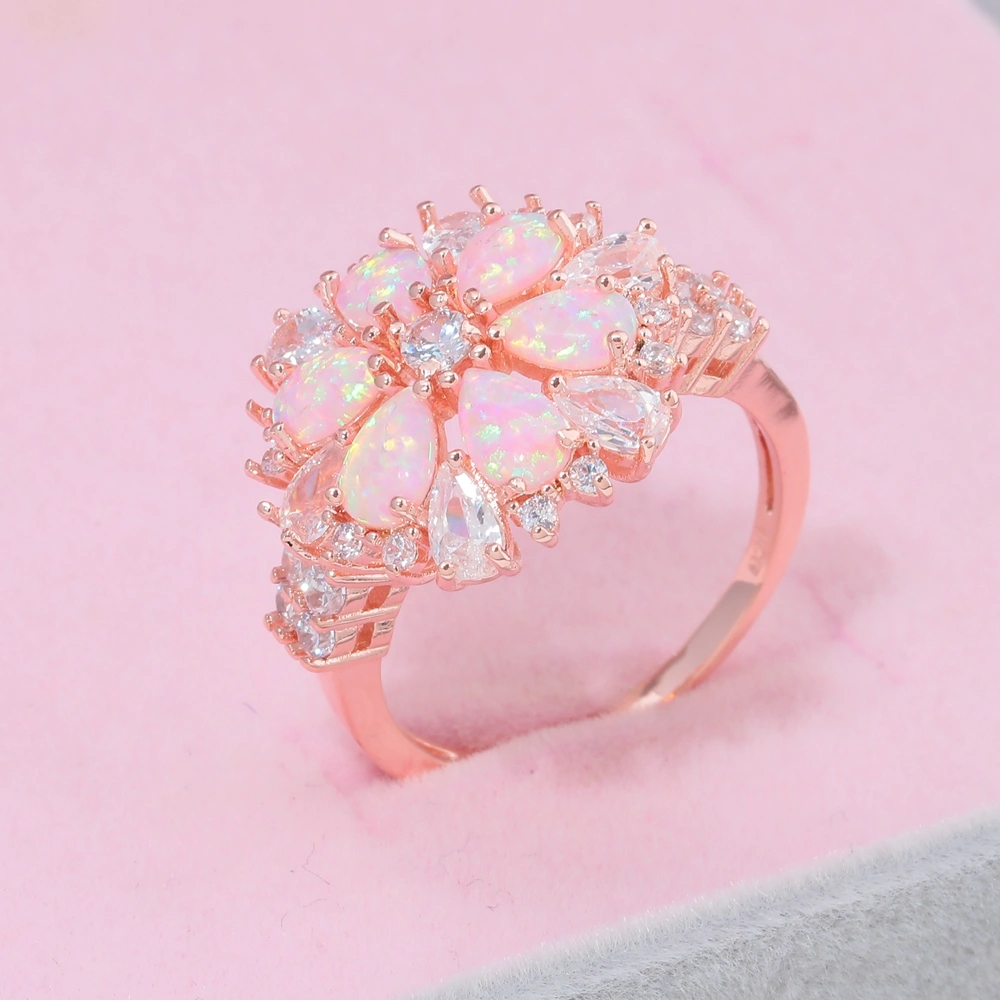 Pink Orpel Flower Ring