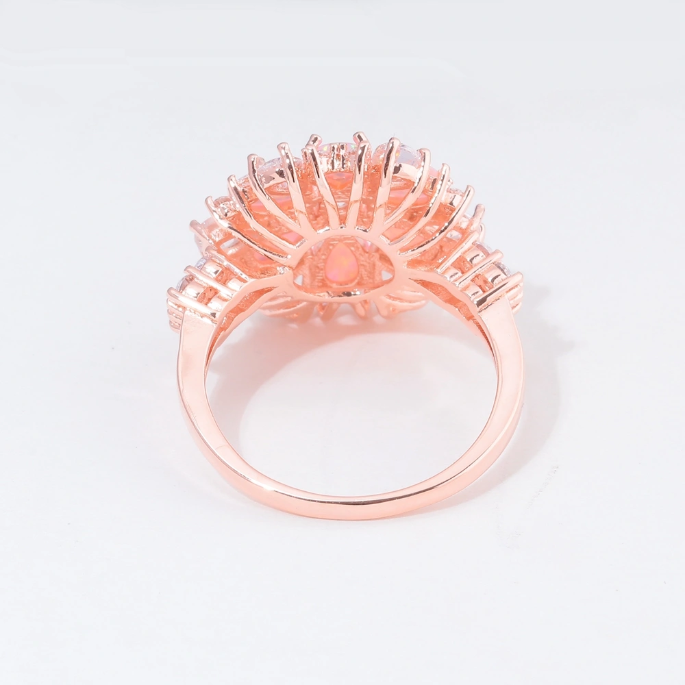 Pink Orpel Flower Ring