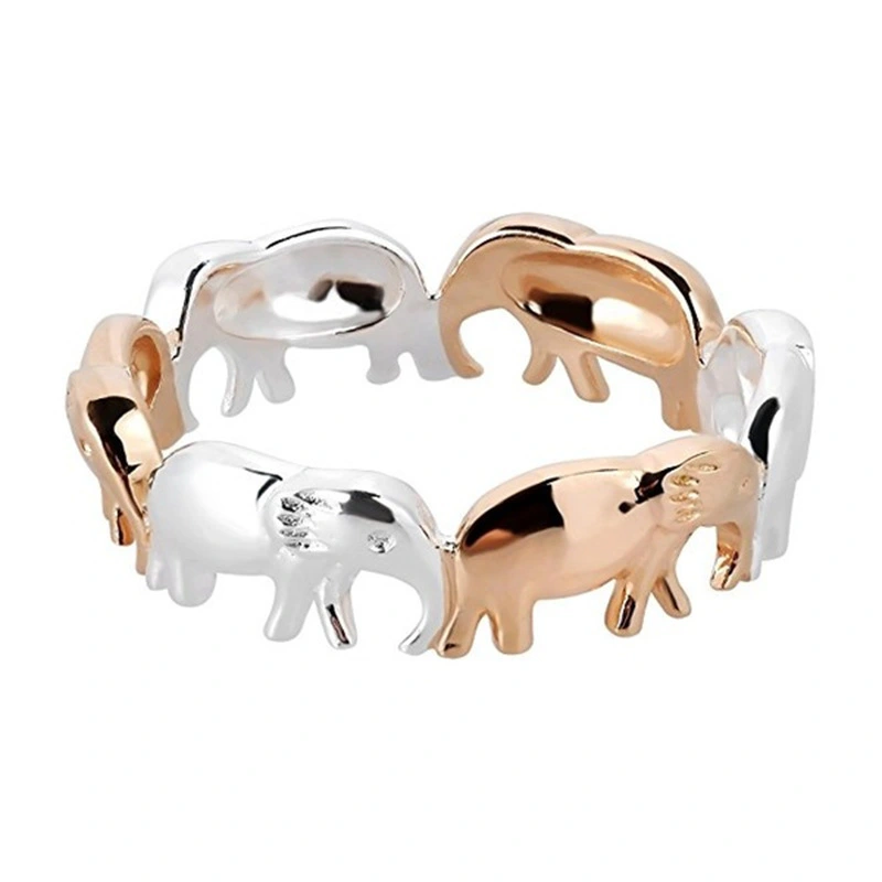 Electroplated two-tone elephant ring