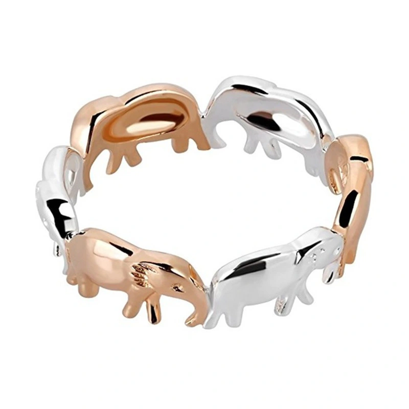 Electroplated two-tone elephant ring
