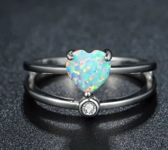 Opel heart-shaped female ring