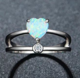 Opel heart-shaped female ring