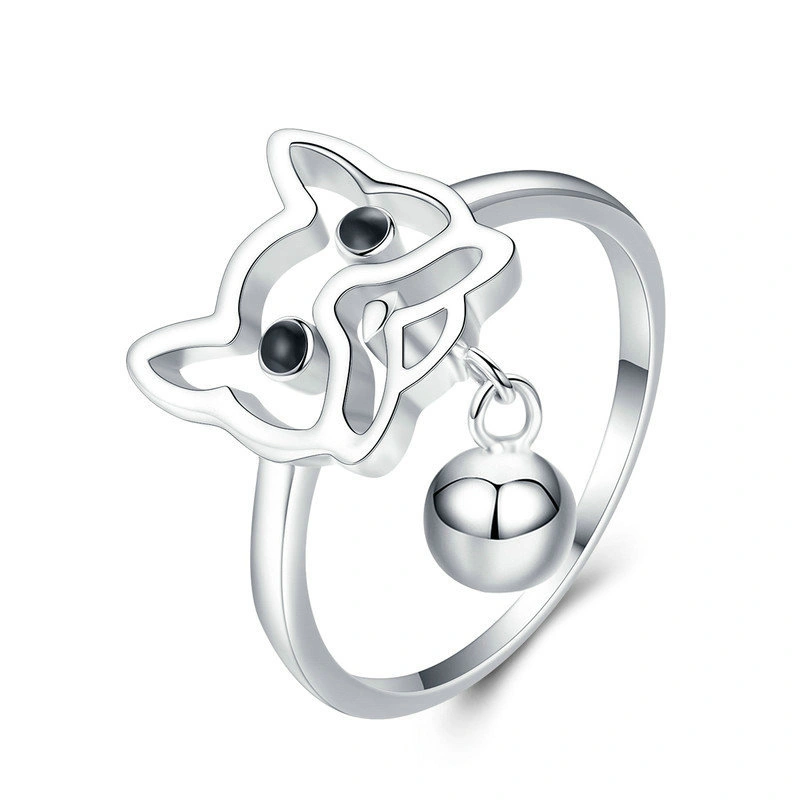 Sterling silver cute pet ring