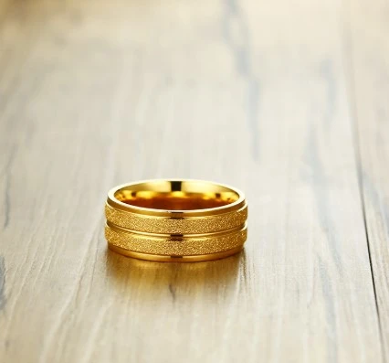 Color Scrub Titanium Steel Ring