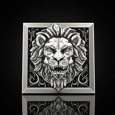 Lion two-piece ring
