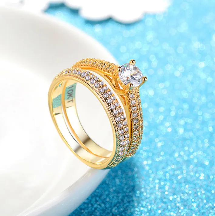 Micro-set ring or diamond engagement ring