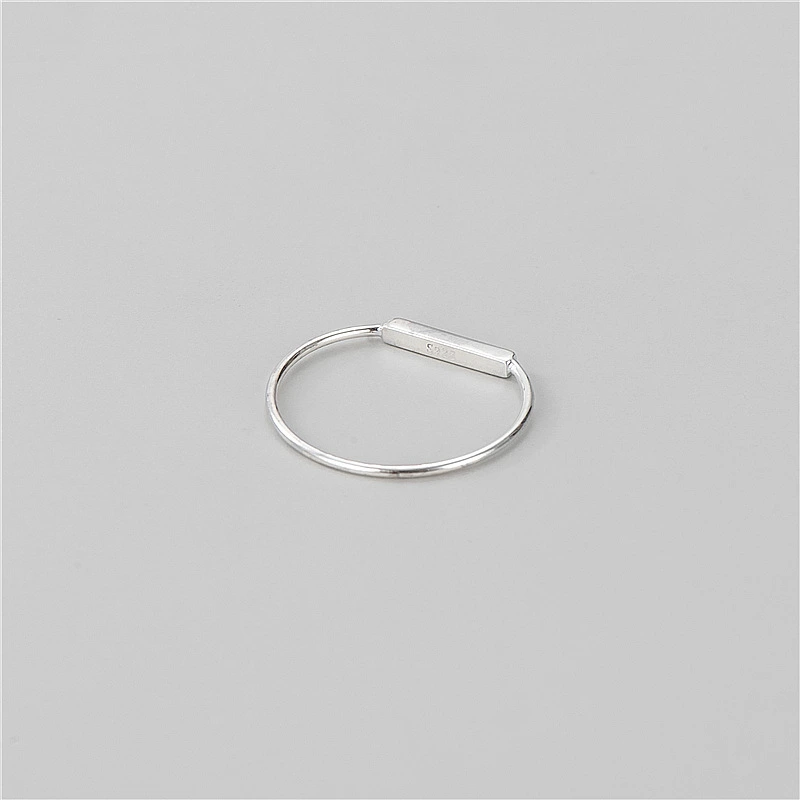 s925 sterling silver lettering love couple ring