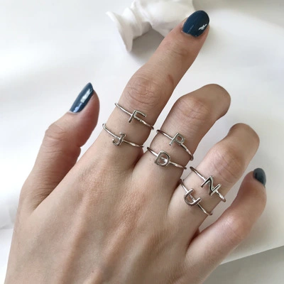English letter ring