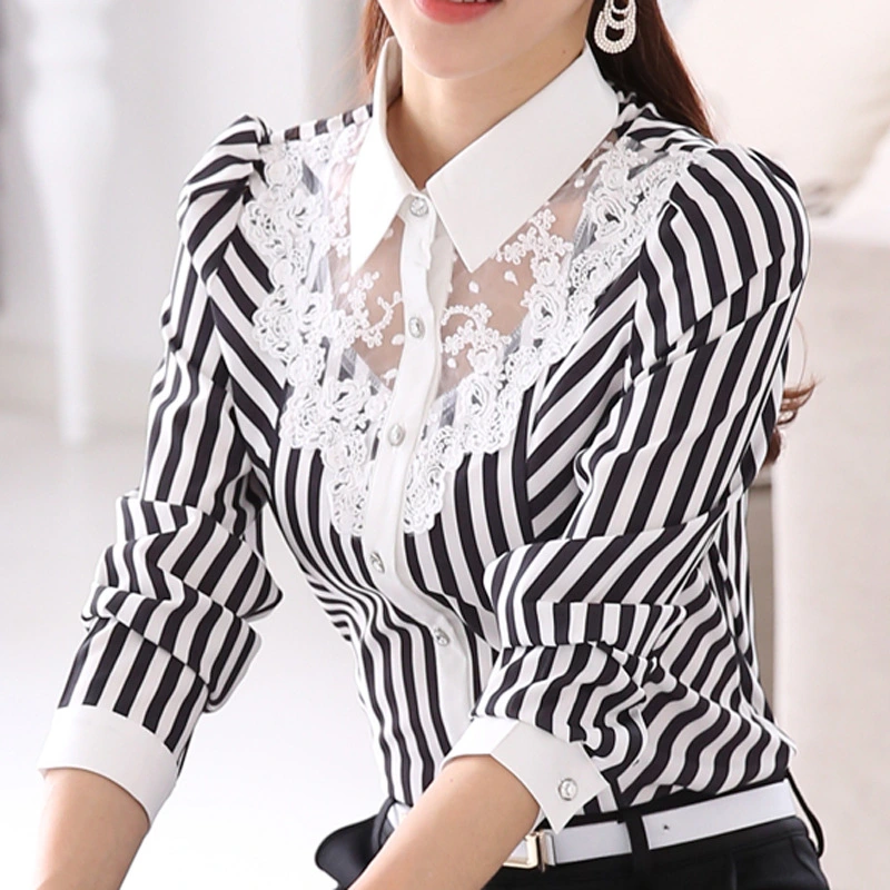 Oversized slim-fit striped base shirt