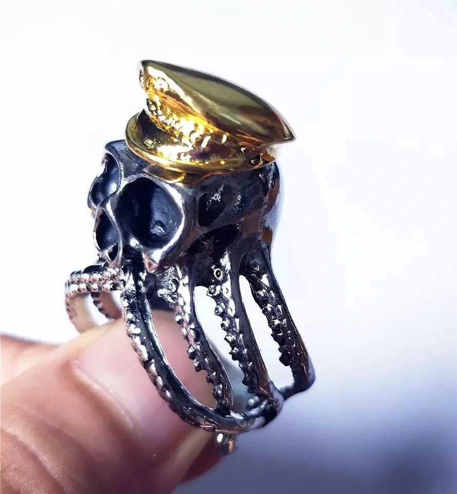 Pirates of the Caribbean Captain Jack Octopus Skull Ring