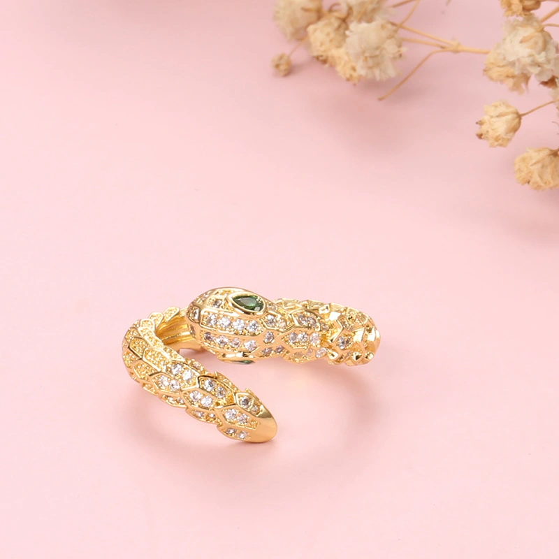 Golden snake ring