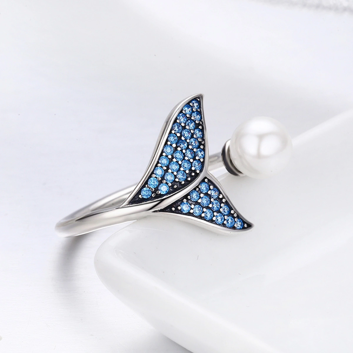 Mermaid Tail Silver Ring