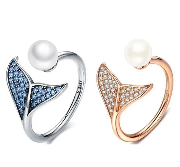Mermaid Tail Silver Ring