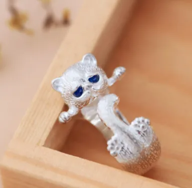 Kitty Ring Lovely Fashion Zircon Platinum-plated Ring