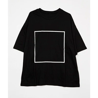 2021 new Japanese style square print pattern short sleeve women's casual T-shirt wholesale