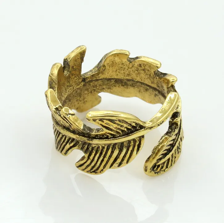 LNRRABC Woman Jewelry Fashion Simple Design Leaf Ring Personality Female Flower Rings Wedding Rings for Women