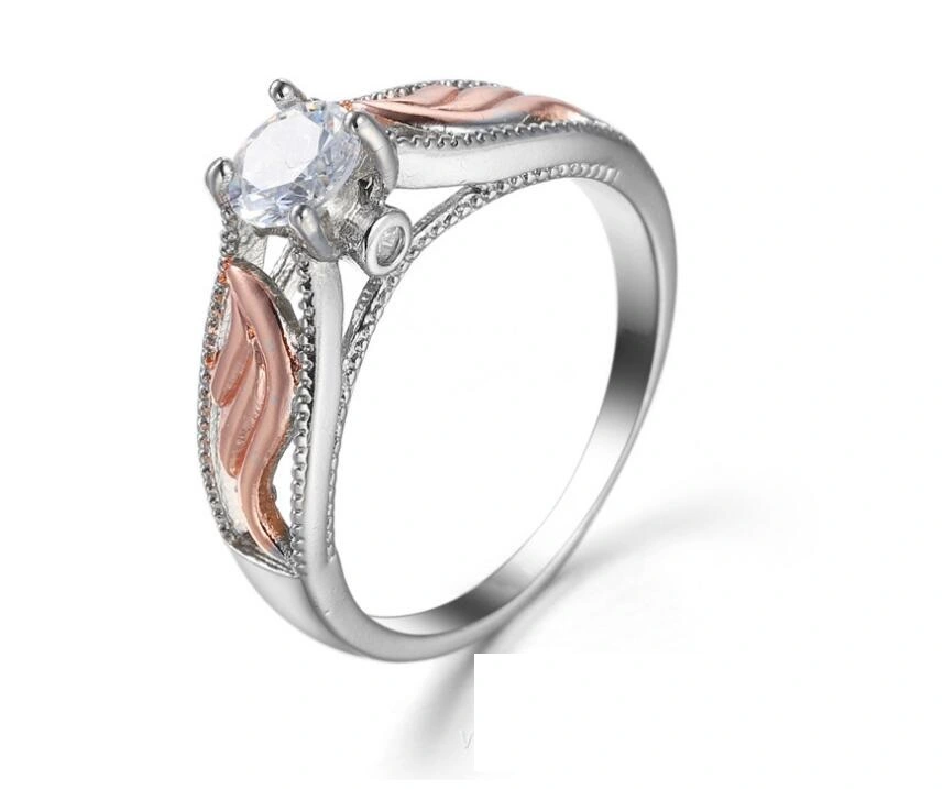 Europe and the United States new hot two-color plated zircon jewelry