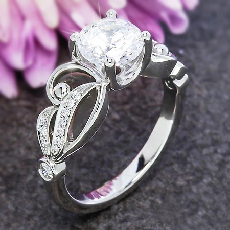 Diamond Ring Stylish And Beautiful Silver Plated Ring