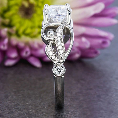 Diamond Ring Stylish And Beautiful Silver Plated Ring