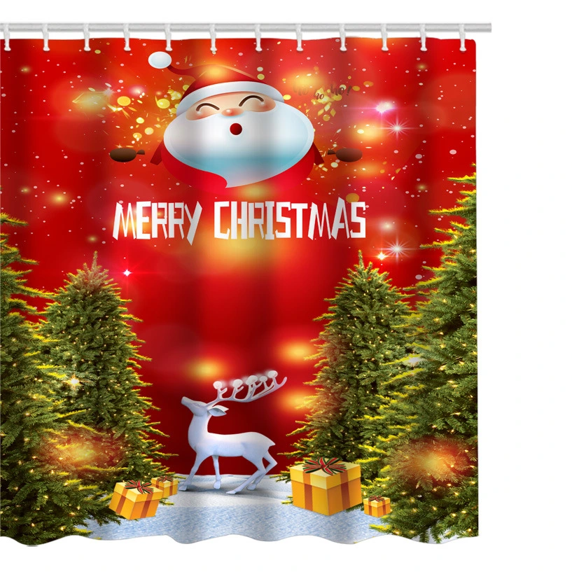 Christmas shower curtain