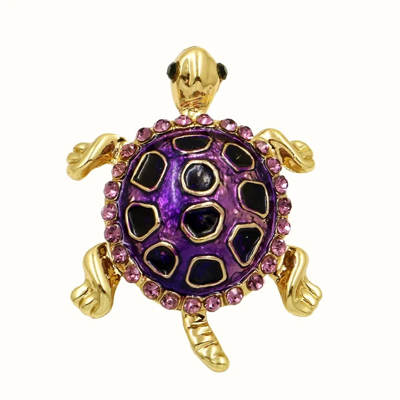 Tortoise drip brooch