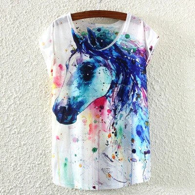 Gouache Paint Short Sleeve T-shir