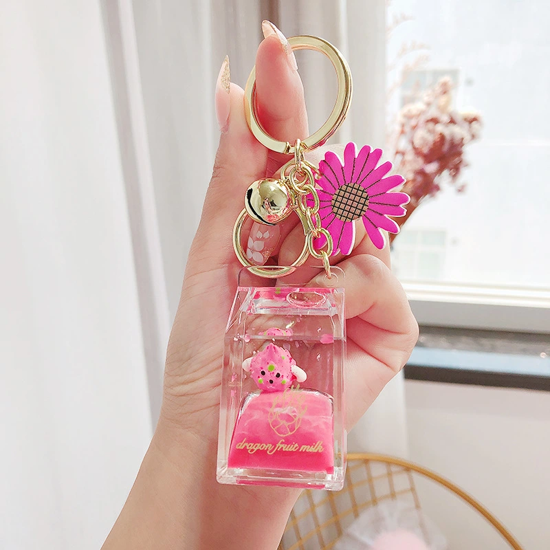 Cartoon Fruit Daisy Keychain Acrylic