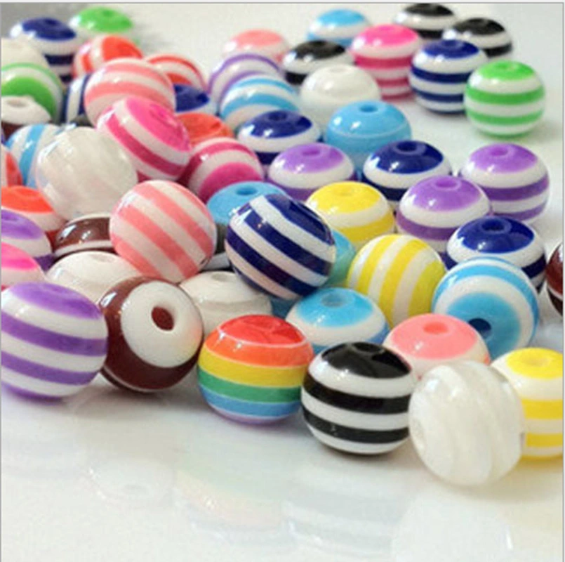 Rainbow Color Resin Beaded Jewelry Accessories