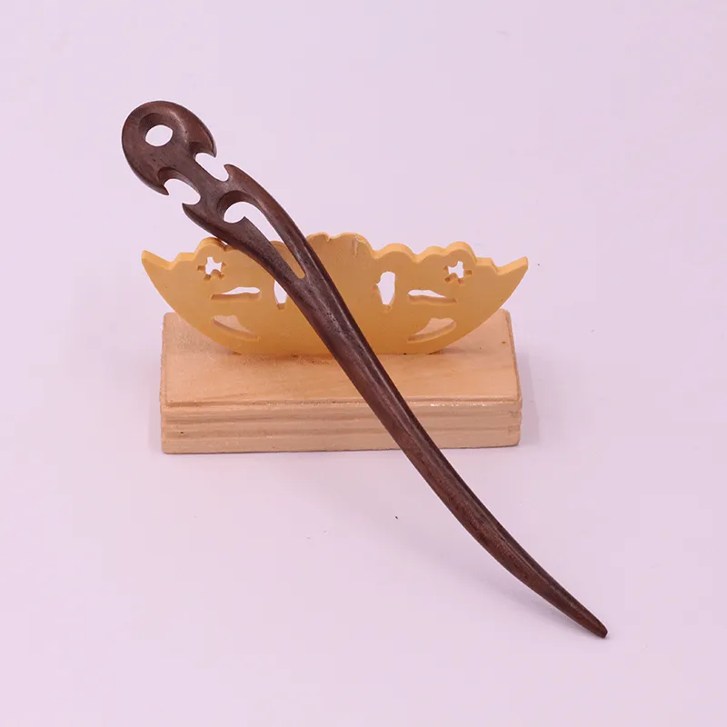 Wooden Ebony Hairpin Ethnic Hairpin