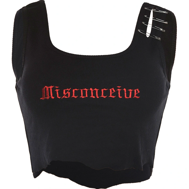 New women's letter print vest