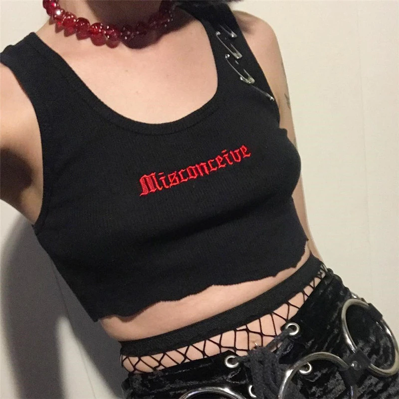 New women's letter print vest