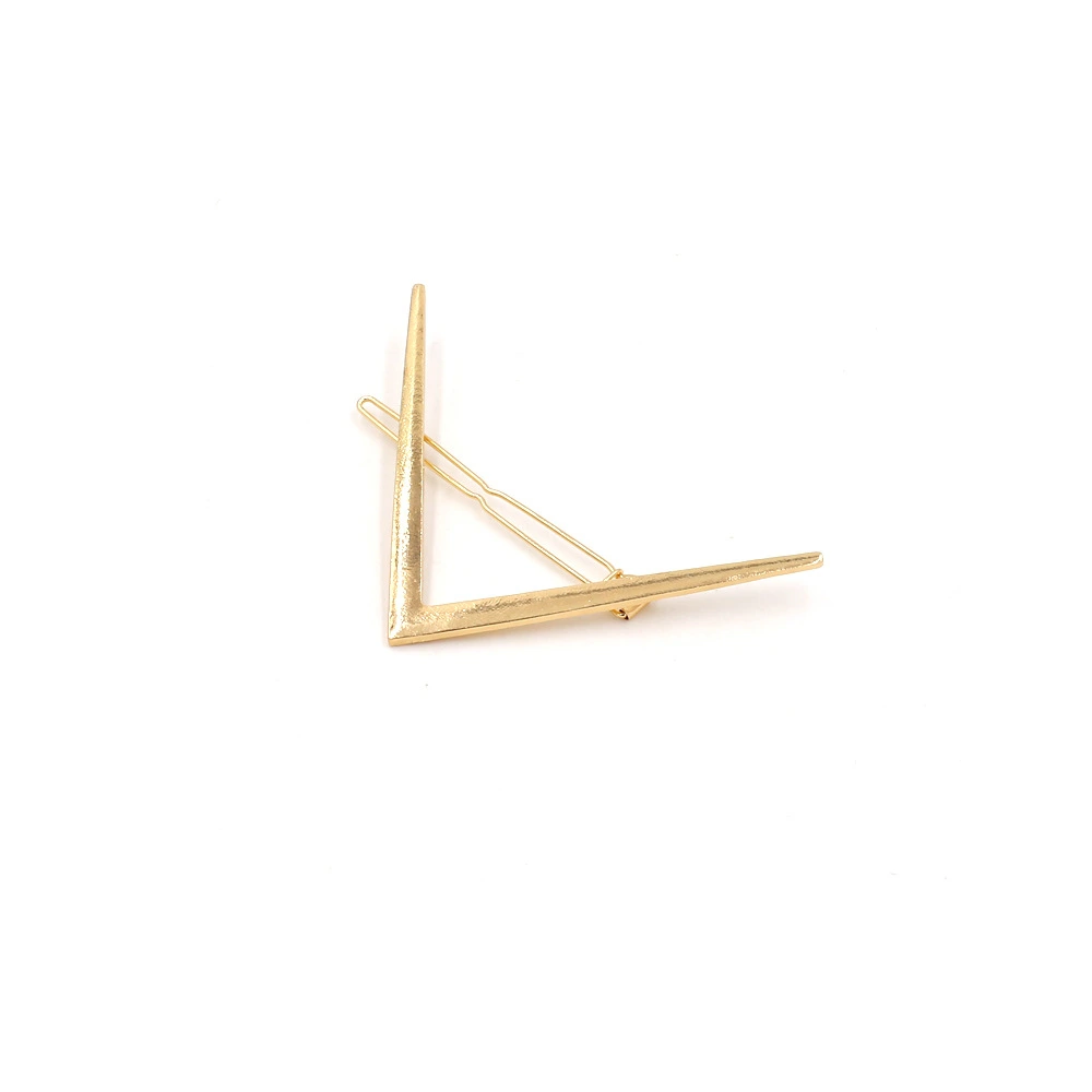 Fashionable Geometric Alloy Flat-head Clip Hairpin Headwear